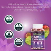 4 - Nutrainix Hair Vitamins with Biotin,  30 gummies  Unflavoured Pack of 2 