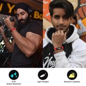 4 - MevoFit Slim HR Fitness Band, Red