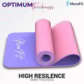 2 - MevoFit All Purpose Yoga Mat,  Pink/Purple  6MM 