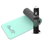 1 - MevoFit All Purpose Yoga Mat,  Black/Green  6MM 