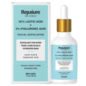 1 - Rejusure Lactic Acid & Hyaluronic Acid Facial Exfoliator,  30 ml  Sensitive, Dry & Oily skin 