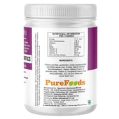 nutritioninfo - PureFoods Ultra Biotin for Hair Skin and Nails,  60 gummies  Strawberry 