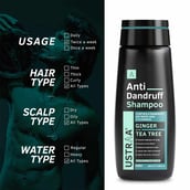 6 - Ustraa Hair Shampoo, 200 ml Anti- Dandruff