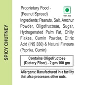 ingredients - RiteBite Max Protein Peanut Spread,  0.340 kg  Spicy Chutney 