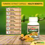 1 - Bodywell Turmeric Pure Extract 300 mg,  120 veggie capsule(s) 