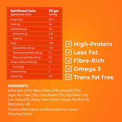 ingredients - ASAP Ultimate Breakfast Multigrain Muesli,  420 g  DARK CHOCO (Almond  Dark Choco & 5 Toasted Grains) 