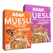 1 - ASAP Ultimate Breakfast Multigrain Muesli,  2 Piece(s)/Pack  DARK CHOCO + COFFEELUV 