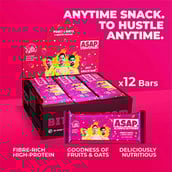 4 - ASAP Limited Edition CSK Healthy Granola Bars, 12 bar(s) Fruit Oats & White Choco