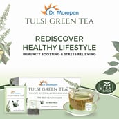 3 - Dr. Morepen Tulsi Green Tea,  25 Tea Bag(s)  Unflavoured 