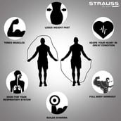 2 - Strauss Speed Skipping Rope,  Blue  Free Size 