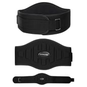 1 - Strauss Weight Lifting Gym Belt Waist Support,  Black  Free Size 