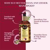 5 - Oriental Botanics Red Onion Hair Shampoo, 300 ml with 27 Hair Boosters Controls Hair Loss & Promotes Healthy Hair Growth