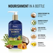 5 - St.Botanica Coconut & Bamboo Conditioner,  300 ml  for Hair Strength & Hydration, with Organic Virgin Coconut Oil, Shea Butter & Aloe vera 