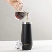 4 - VAHDAM Caper Stainless Steel Tumbler,  Black  270 ml 