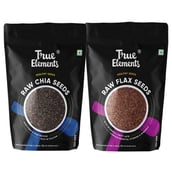 True Elements Chia and Flax Raw Seeds Combo,  Unflavoured  2 Piece(s)/Pack 