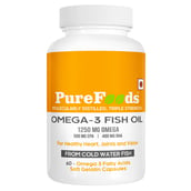 1 - PureFoods Omega-3 Fish Oil, 60 softgels