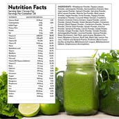 7 - Plix Life Immunity Boosting Supergreens Powder,  Lemon (Pack of 2)  0.44 lb 