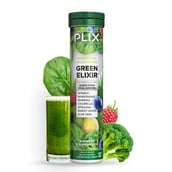 2 - Plix Life Green Elixir Wholefood Multivitamin,  15 tablet(s)  Lemon (Pack of 4) 