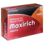1 - Cipla Maxirich,  30 softgels  Unflavoured 