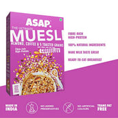 2 - ASAP Ultimate Breakfast Multigrain Muesli (Pack of 2), 420 g COFFEELUV (Almond Coffee & 5 Toasted Grains)