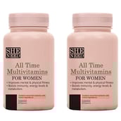 1 - SheNeed All Time Teen Multivitamins for Teenage Girls,  60 capsules  Unflavoured Pack of 2 