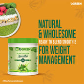 5 - bGREEN Plant Protein Smoothie by MuscleBlaze,  Green Goodness  1.1 lb