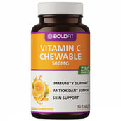 1 - Boldfit Vitamin C Chewable 500mg, 30 tablet(s) Tangy Orange