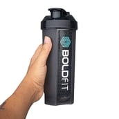 1 - Boldfit Gym Typhoon Shaker Bottle, Black 650 ml