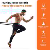 4 - Boldfit Resistance Band,  Purple  30-40 kg, Heavy 