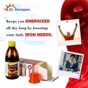 4 - Dr. Morepen Ironsure Hemoglobin Booster Syrup (Pack of 2),  Unflavoured  150 g 