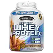 1 - MuscleTech 100% Premium  Whey Protein Plus,  5 lb  Triple Chocolate 
