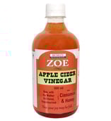 Zoe Apple Cider Vinegar Unfiltered,  0.5 L  Mother, Cinnamon & Honey 