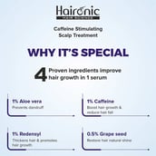 4 - Haironic Caffeine Stimulating Scalp Treatment Hair Loss Serum,  100 ml  Overnight 