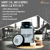 4 - Dr. Morepen Slim Shake 500g, Marine Collagen Skin Protein 240g, Muscle Food 100% Whey Protein 2.2lb Combo,  3 Piece(s)/Pack  Shake-Strawberry Fusion, Whey Protein-Double Chocolate 