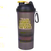 1 - GHC 3-Compartment Shaker Bottle,  Yellow  600 ml 