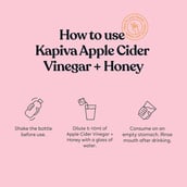 3 - Kapiva Apple Cider Vinegar + Honey (Supports Weight Management),  0.5 L  Unflavoured 
