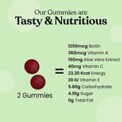 6 - Kapiva Biotin Gummies (Nourishes Hair and Skin),  30 gummies  Unflavoured 