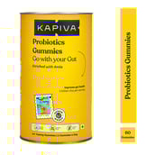 1 - Kapiva Probiotics Gummies (Improves Gut Health),  60 gummies  Unflavoured 