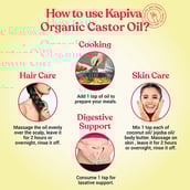 6 - Kapiva Organic Castor Oil (Healthier Hair & Skin), 0.25 L