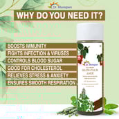 3 - Dr. Morepen Cold Pressed Giloy + Tulsi Juice,  Unflavoured  500 ml 