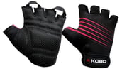 KOBO Weightlifting Gym Gloves (CG-02),  Black  Large 