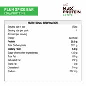 supplement - RiteBite Max Protein Active Bar (20g Protein),  12 Piece(s)/Pack  Plum Spice 