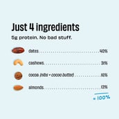 ingredients - The Whole Truth Vegan Energy Bars,  6 bar(s)  Almond Choco Fudge 