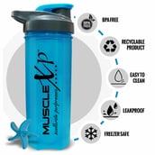 3 - MuscleXP Fit XP Blender Gym Shaker,  Blue  700 ml 