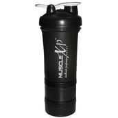 MuscleXP Advanced Stak Protein Shaker for Professionals,  Design 11 Black & White  500 ml 