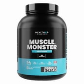 1 - HealthXP Muscle Monster Mass Gainer, 6.6 lb Cookies & Cream
