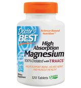 Doctor's Best 100% Chelated Magnesium, Unflavoured 120 tablet(s)