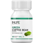 INLIFE Green Coffee Bean Extract (500 mg), 60 veggie capsule(s)