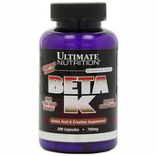Ultimate Nutrition Beta K (750mg),  200 capsules  50 Servings  Unflavoured 
