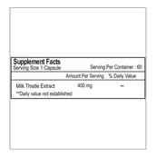 Healthvit Silymarin Milk Thistle (400 mg),  60 capsules 